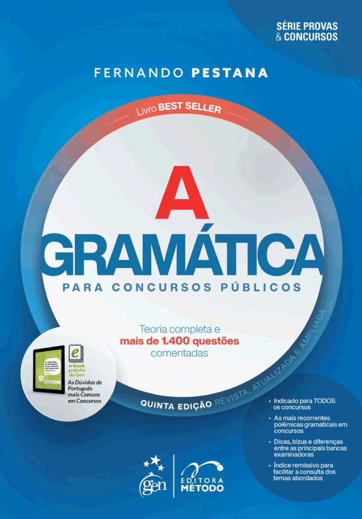 A Gram Tica Para Concursos P Blicos Fernando Pestana Companhia Dos