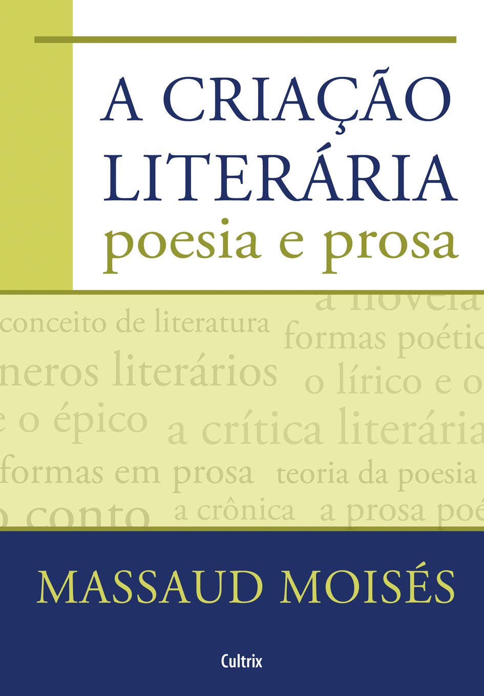 A criação literária - Poesia e prosa - Massaud Moisés 